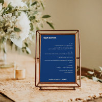 Menú de bodas personalizadas simples en francés az