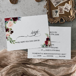 Menú de Borgoña Deslumbrante Rústico de Otoño