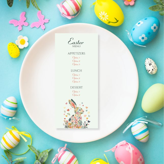 Menú de Brunch del Conejo de Jardín de Primavera (Subido por el creador)