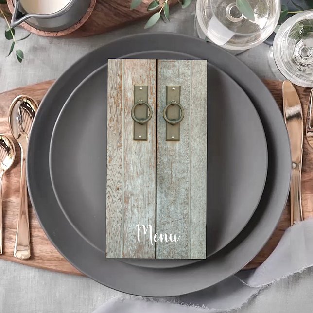 Menú de casamiento de campo de puertas de doble gr (Subido por el creador)