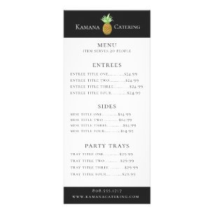 Menú de Catering de Piña