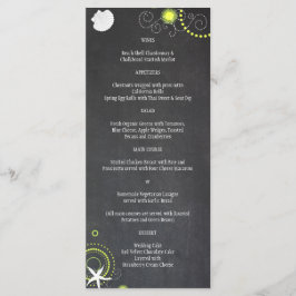 Menú de celebración de Bodas en Playa Chalkboard
