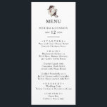 Menú de cena Boda con flores de Boho Borgoña<br><div class="desc">Este menú de boda con flores y boho de Borgoña es perfecto para su elegante boda bohemio de verano. Flores de color rosa polvoriento moderno,  vegetación oscura,  con toques de peonía y tonos rosa pastel,  completan el conjunto.</div>