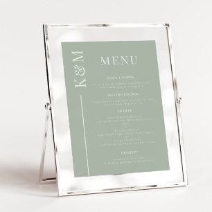 Menú de cena Boda de línea de limpieza de salchich