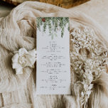 Menú de cena Boda de Navidades elegantes<br><div class="desc">Esta es una elegante plantilla de menú que presenta una hermosa gota de color agua verde. Todos los textos y tipos de letra son editables en este rústico signo de color de agua verde. Los únicos colores que no son editables son los colores de la gota de acuarela // Para...</div>