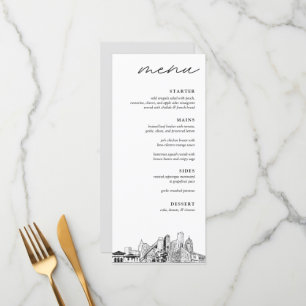 Menú de cena Boda Detroit