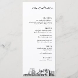 Menú de cena Boda Myrtle Beach Skyline