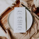 Menú de cena clásico simple de Kraft<br><div class="desc">Esta sencilla carta clásica de kraft es perfecta para un boda rústico. El diseño,  sencillo y elegante,  presenta una tipografía de escritura clásica y elegante. Este menú se puede utilizar para la recepción de bodas,  la cena de ensayo,  la ducha de novia o cualquier otro evento.</div>