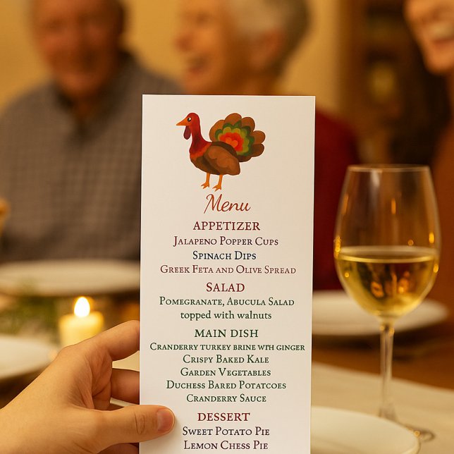 Menú de cena de Acción de Gracias (Subido por el creador)