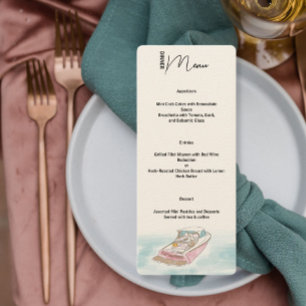 Menú de Cena de Boda en Barco Recién Casados
