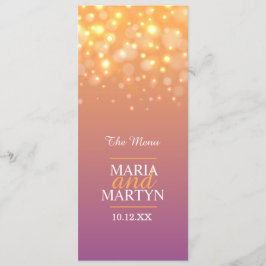 Menú de cena de cuatro platos con champán