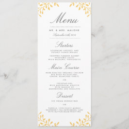 Menú de cena de la Boda de Jardín Secreto - Amaril