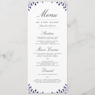 Menú de cena de la Boda de Jardín Secreto - Armada