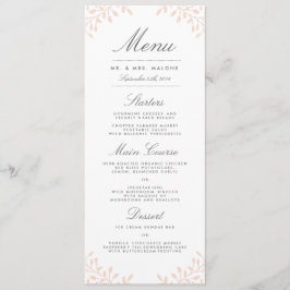 Menú de cena de la Boda de Jardín Secreto - Rubor