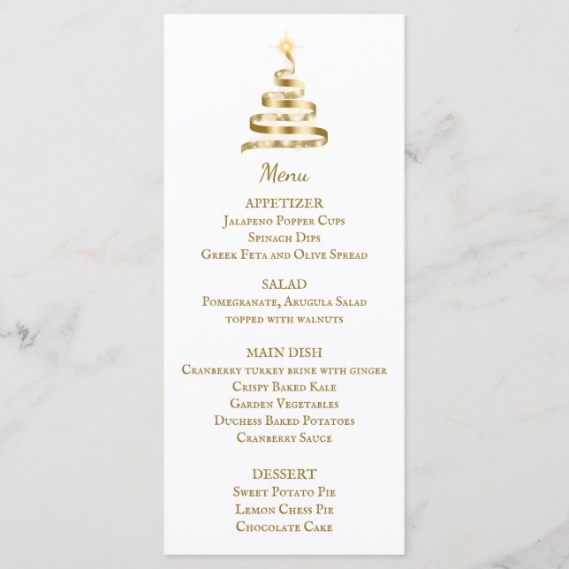 Menú de cena de navidades (Anverso)