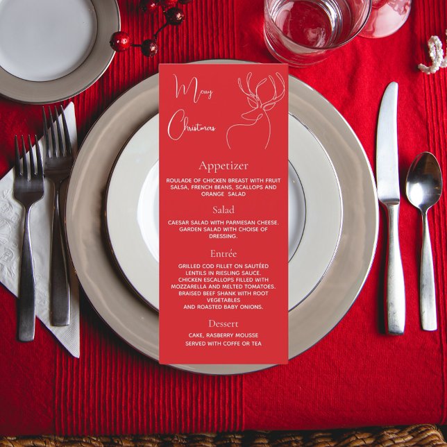 menú de cena de renos rojos fiestas navidades (Subido por el creador)