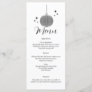 Menú de cena Disco Ball