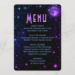 Menú de cena | Galaxia