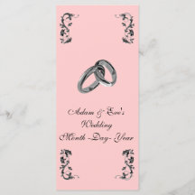 Menú de cena rosa elegante y elegante