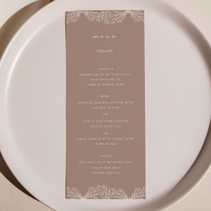 Menú de cena Rosa Semi Floral Dusty