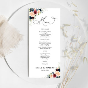 Menú de ceremonias de Boda de Borgoña y Marina