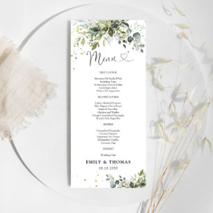 Menú de ceremonias de Boda de verde