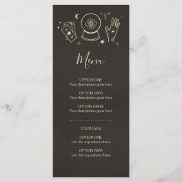 Menú de cócteles para fiesta de Halloween de bruje