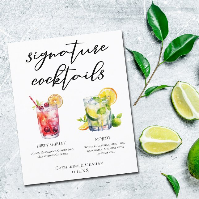 Menú de Cócteles Signature Dirty Shirley Mojito (Subido por el creador)