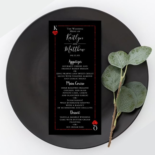 Menú de colección de Bodas de tarjetas de reproduc (Subido por el creador)