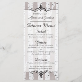 Menú de Comida para Boda de Naturaleza Rústica con