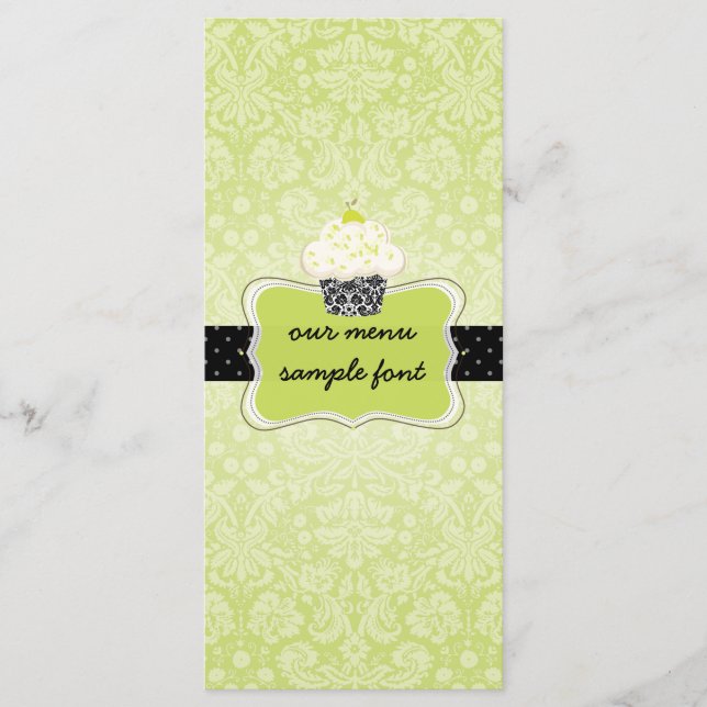 Menú de cupcakes de cal de teclas PixDezines (Anverso)