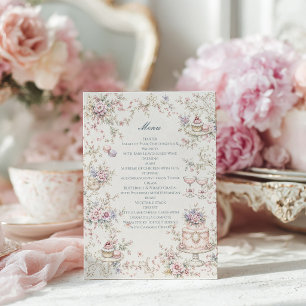 Menú de Desayuno de Boda de Marie Antoinette Elega