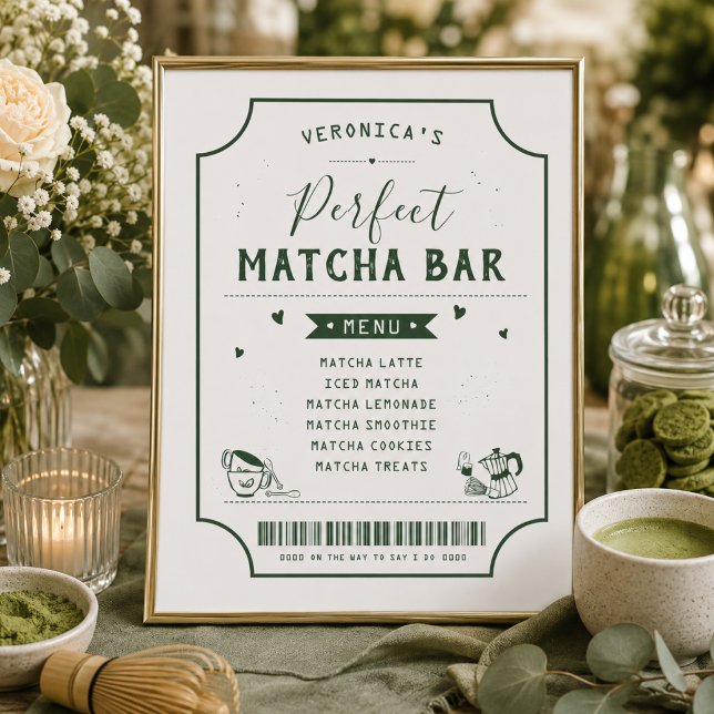 Menú de Desayuno de Boda de Matcha Perfecto (Subido por el creador)