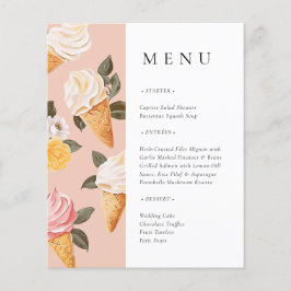 Menú de Despedida de Soltera She's Been Scooped Up