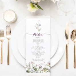 Menú de ducha de flores silvestres rusas