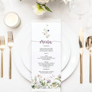 Menú de ducha de flores silvestres rusas