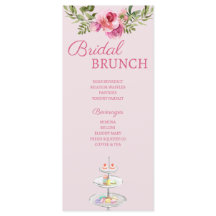 Menú de ducha de novia parisino