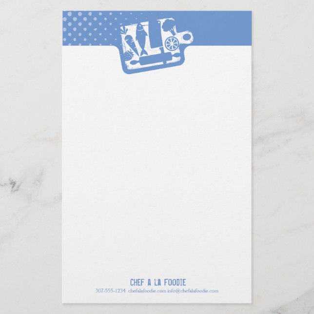 Menú de encargo de los utensilios de la comida de (Anverso)