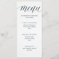 Menú de encargo del color para Mariana