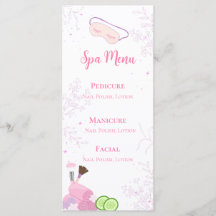 Menú de Fiesta de Spa