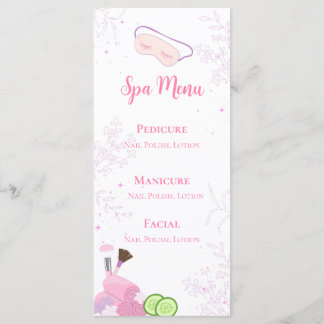 Menú de Fiesta de Spa
