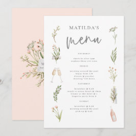 Menú de fin de semana de flores acuáticas