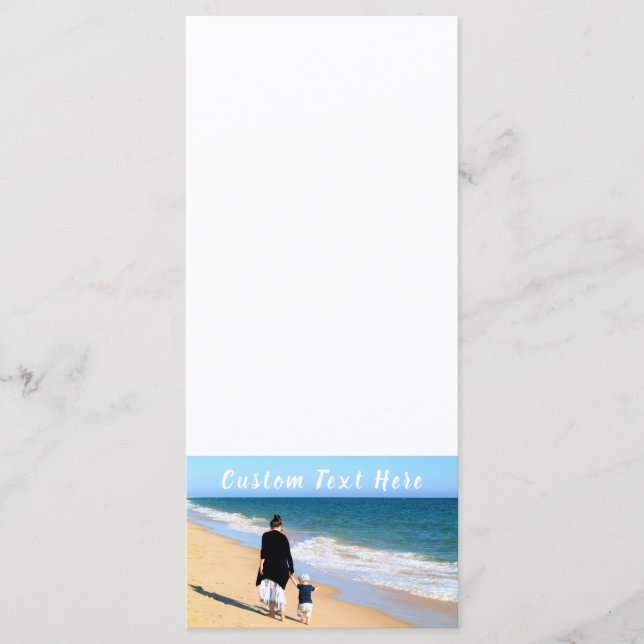 Menú de fotos personalizado con tus fotos y texto (Anverso)