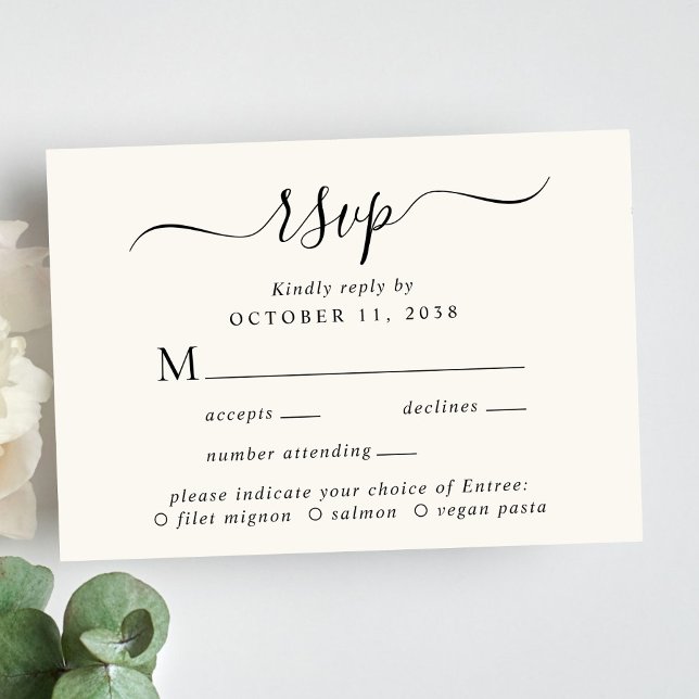Menú de guión de moda Elección de boda de crema RS (Subido por el creador)