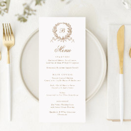 Menú de guiso botánico de roble de oliva elegante