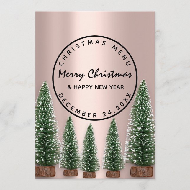 Menú de invierno de la festividad de Nochebuena Ro (Anverso)