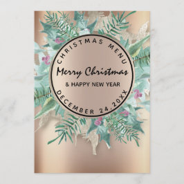 Menú de invierno de Nochebuena Corona de rosas