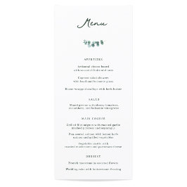 Menú de la cena Boda de Adelaide