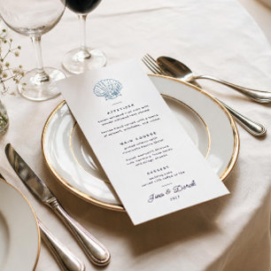 Menú de la fiesta de bodas de destino