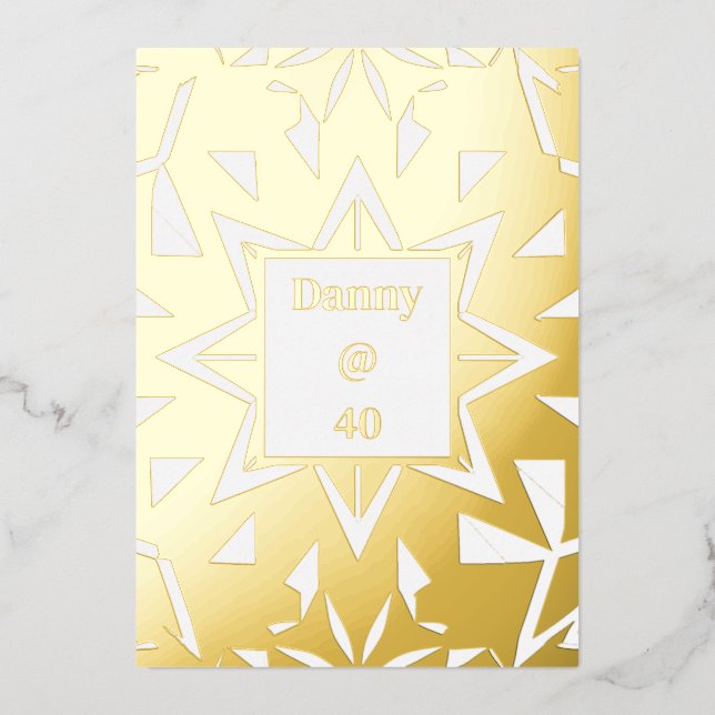 Menú de la fiesta de cumpleaños real (Anverso)